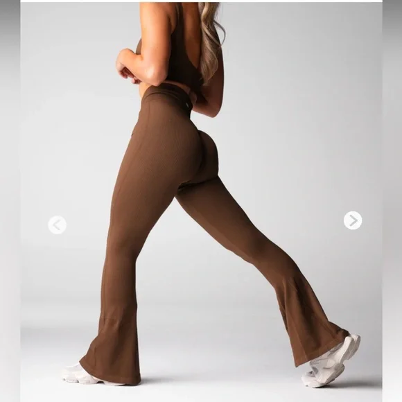 NVGTN Hazelnut Harmony Ribbed Seamless Set - Picture 2 of 6